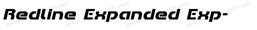 Redline Expanded Exp字体转换